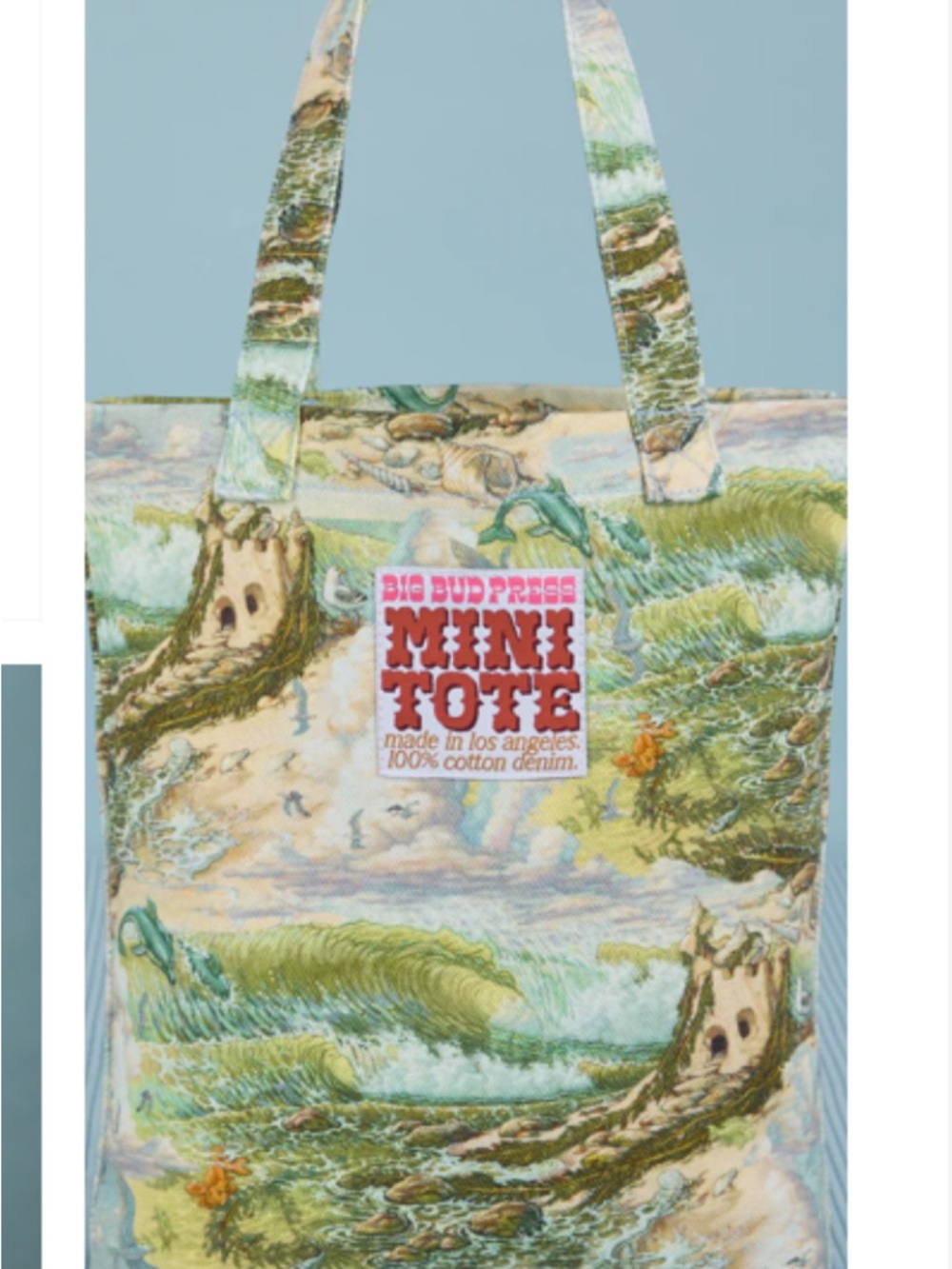 Big Bud Press Mini Tote - Bill Ogden Ocean and Sky